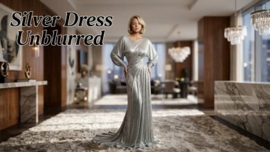 Sydney Sweeney Silver Dress Unblurred